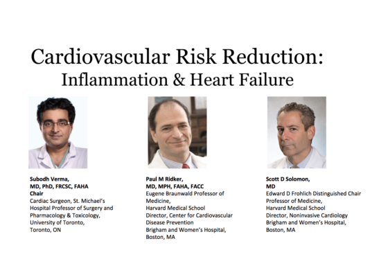 Cardiovascular Risk Reduction: Inflammation & Heart Failure